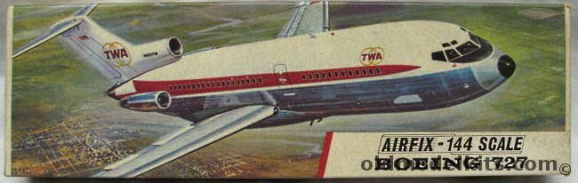 Airfix 1/144 Boeing 727 TWA - (727-100), SK503 plastic model kit